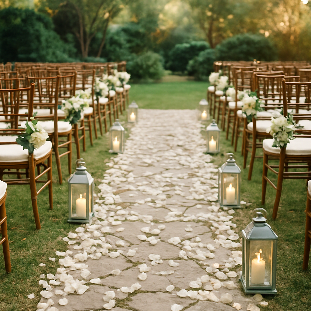 Aisle Lanterns & Petals Set