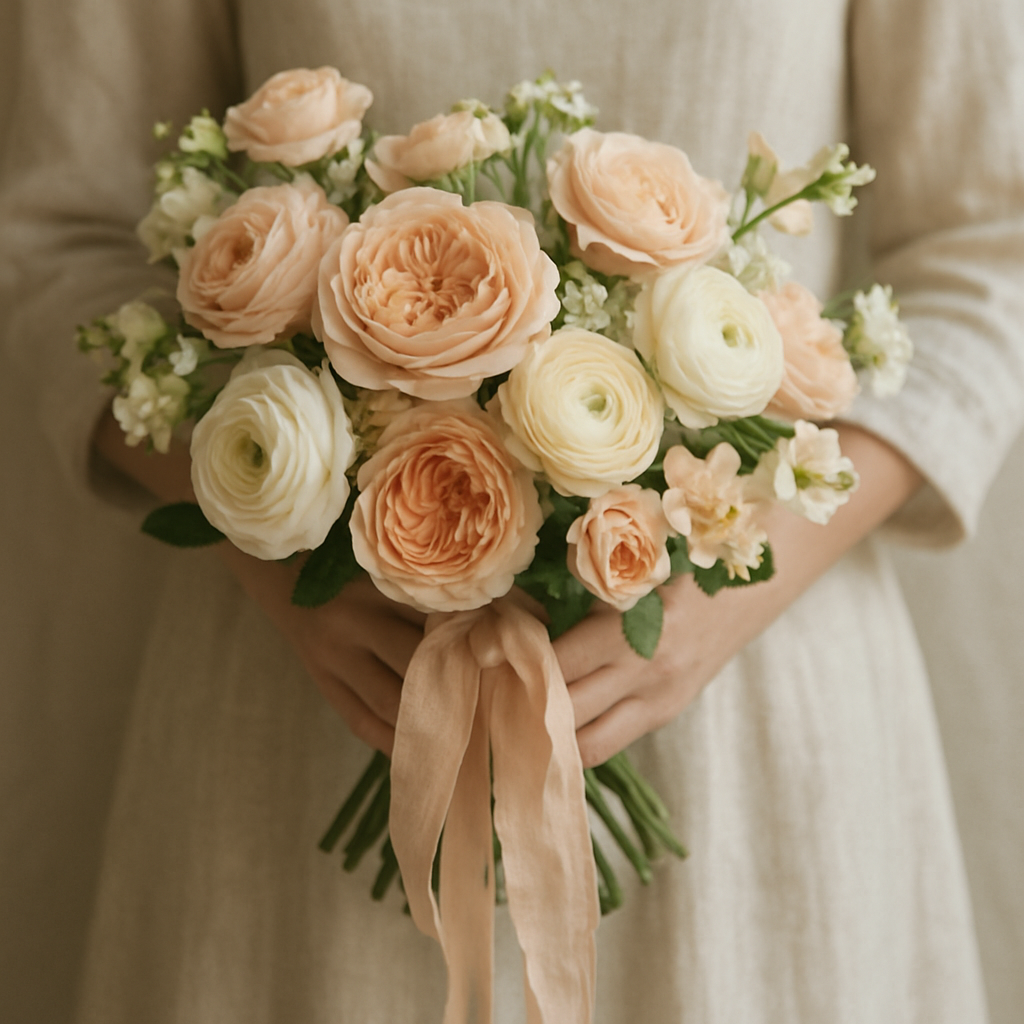 Garden Rose Bridal Bouquet Kit
