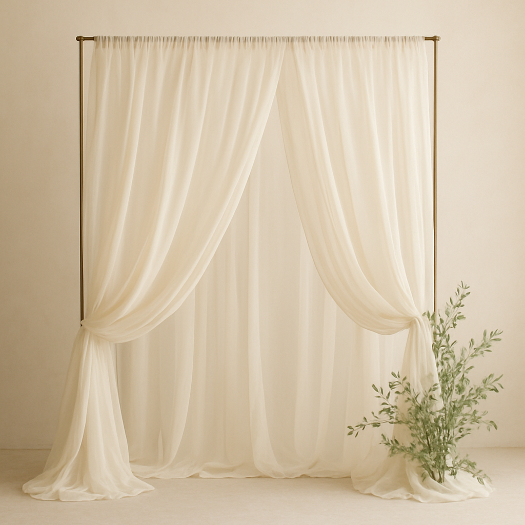 Sheer Drape Backdrop Stand