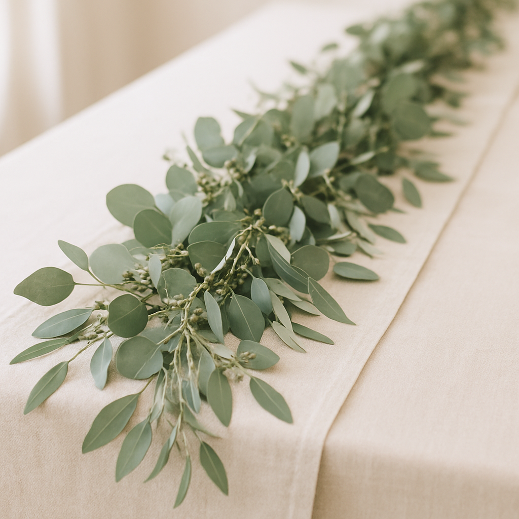 Seeded Eucalyptus Table Garland