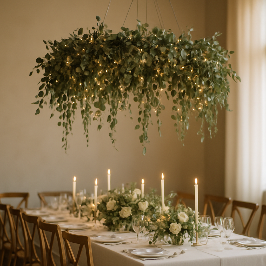 Hanging Greenery Chandelier