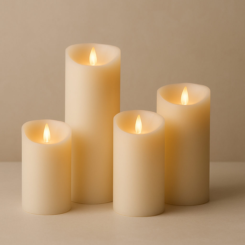 Flameless LED Pillar Candles