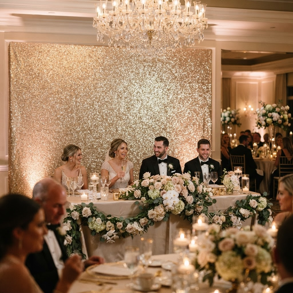 Champagne Shimmer Wall