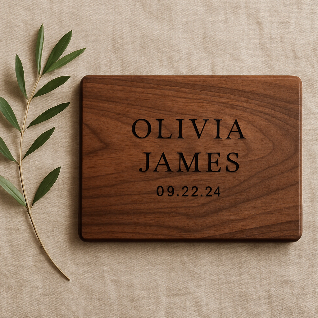 Personalized Walnut Cutting Board